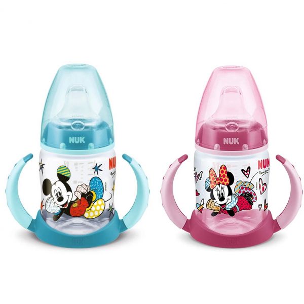 Kit 2 Copo Treinamento Mickey E Minnie  azul e rosa- 150ml / 6m+ - Nuk