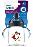 Copinho  de treinamento Philips Avent pinguim preto 340ml 18M+