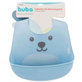 Babador De Silicone Gumy Com Porta Migalhas Azul - Buba