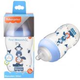 Mamadeira Anticólica Decorada 4m+ Azul 330ml - Fisher Price