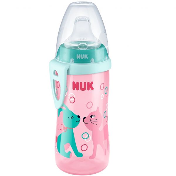 Copo Nuk  Active Cup Antivazamento Rosa gato coelho 300ml