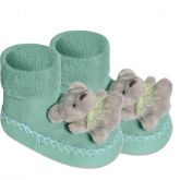 Pantufa Sapatinho P/ Bebê Ursinho Antiderrapante - Selene