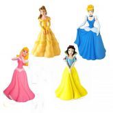 Kit 4 Brinquedo Mordedor Princesas Disney Para Bebe