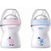 Kit 2 Mamadeira Step Up Rosa/ Azul Fluxo 2m+ 250ml - Chicco