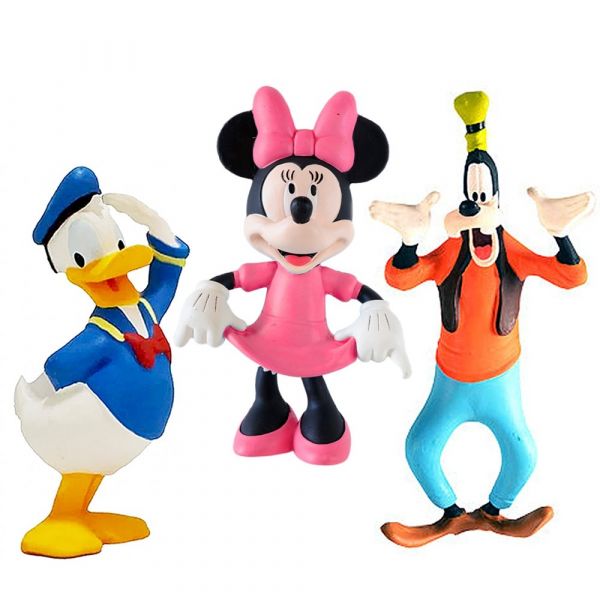 Kit 3 Mordedor P/ Bebe Disney Minnie - Pateta - Pato Donald