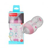 Mamadeira Anticólica Decorada 4m+ Rosa 330ml - Fisher Price