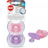 Kit 2 Chupeta Sensitive Soft 100% Silicone 6+m -menina - Nuk