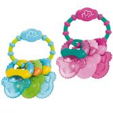 2 Mordedor Resfriavel Gel Cool Rings Rosa E Azul- Multikids