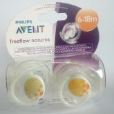 Chupeta Freeflow Noturna 6 A 18m (dupla) - Philips Avent