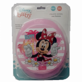 Prato Infantil Com Tampa E Ventosa Disney Baby - Baby Go