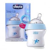 Mamadeira Step Up Fluxo Normal 0m+ 150ml Azul- Chicco