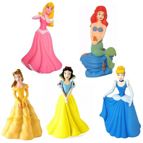 Kit 5 Mordedor Para Bebe Brinquedo Princesas Disney