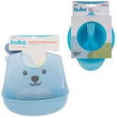 Kit Babador Silicone Porta Migalhas E Prato Bowl Tampa- Buba