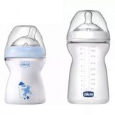 Kit 2 Mamadeiras Stepup Azul - 250ml 2+ / 330ml 6+ - Chicco